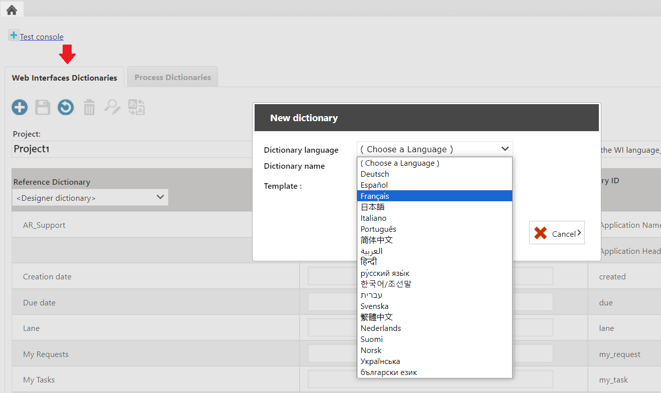 RunMyProcess User Guide » Supported Languages