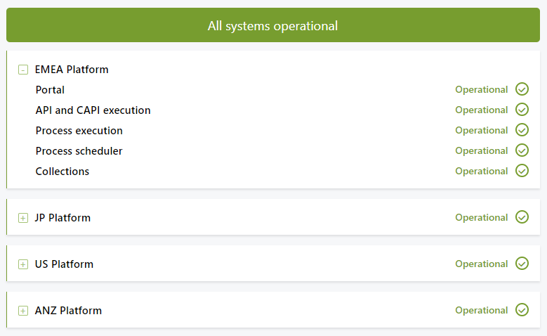 status dashboard